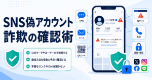 SNSなりすまし・偽アカウント詐欺の典型と確認の基本
