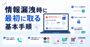 情報が漏洩したときに取るべき基本手順