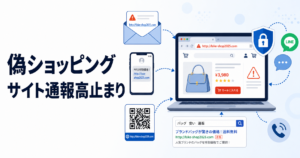 悪質なショッピングサイトの通報が2025年も高止まり、検索結果やメール・SMSのURLに注意